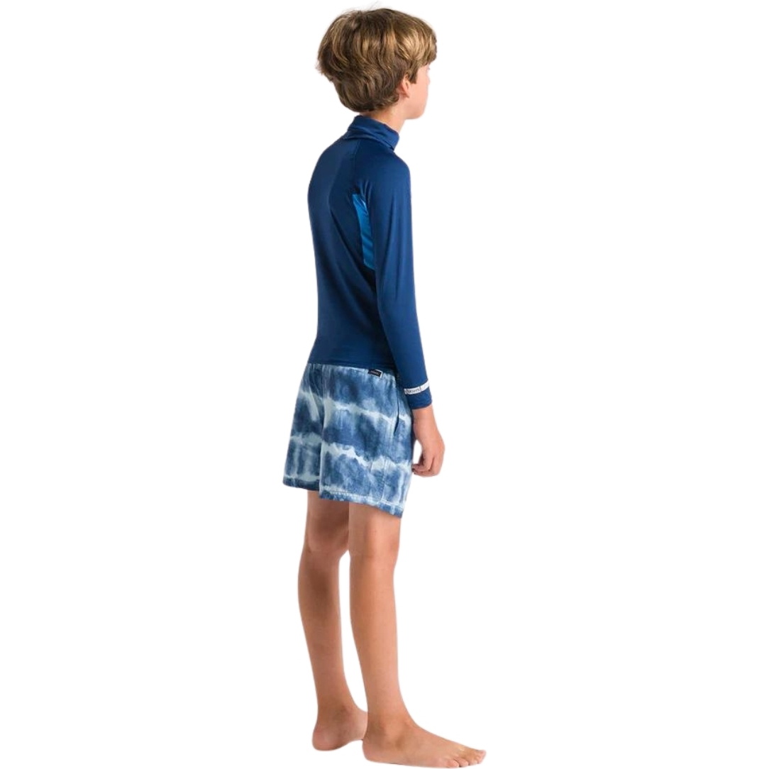 2026 C-Skins Junior NuWave X Long Sleeve Lycra Weste C-NLYLSJ - Slate Navy / Cyan / Multi